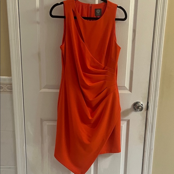 Vince Camuto Dresses & Skirts - Vince Camuto Asymmetrical Dress in Vibrant Orange